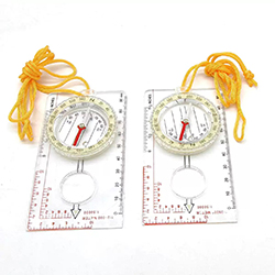 투명한 바닥판 나침반